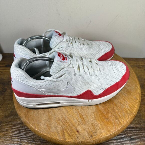 Nike Air Max 1 EM White Red Shoe Sneakers Men\'s Size‎ 11.5 554718-161 main image 7